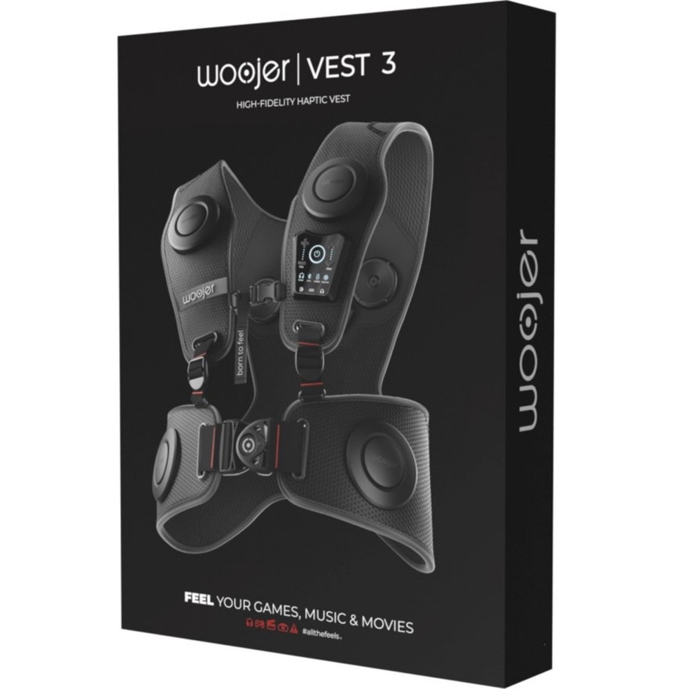 NIB - Woojer High-Fidelity Haptic Vest 3 for VR, Games, Music, Movies & Wellness